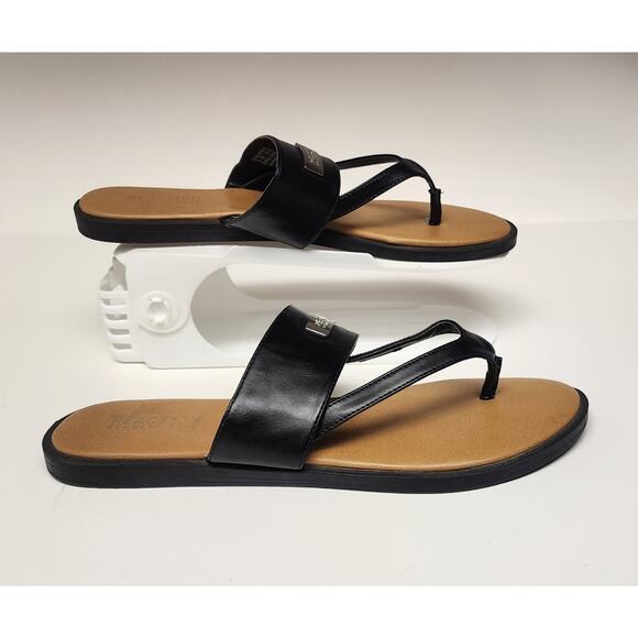 Kenneth Cole Reaction Scroll Cross Woman’s Slip-on Flat Sandal Shoes Size US 9 - Picture 2 of 8